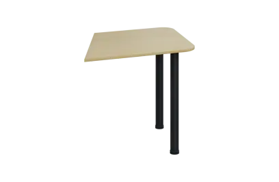 EJZ 2 - 80 přístavba jednací, kovová podnož černá, síla desky 25 mm, buk royal